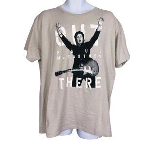 Paul McCartney Out There 2013 NY T-Shirt Short Sleeve Mens XL Gray